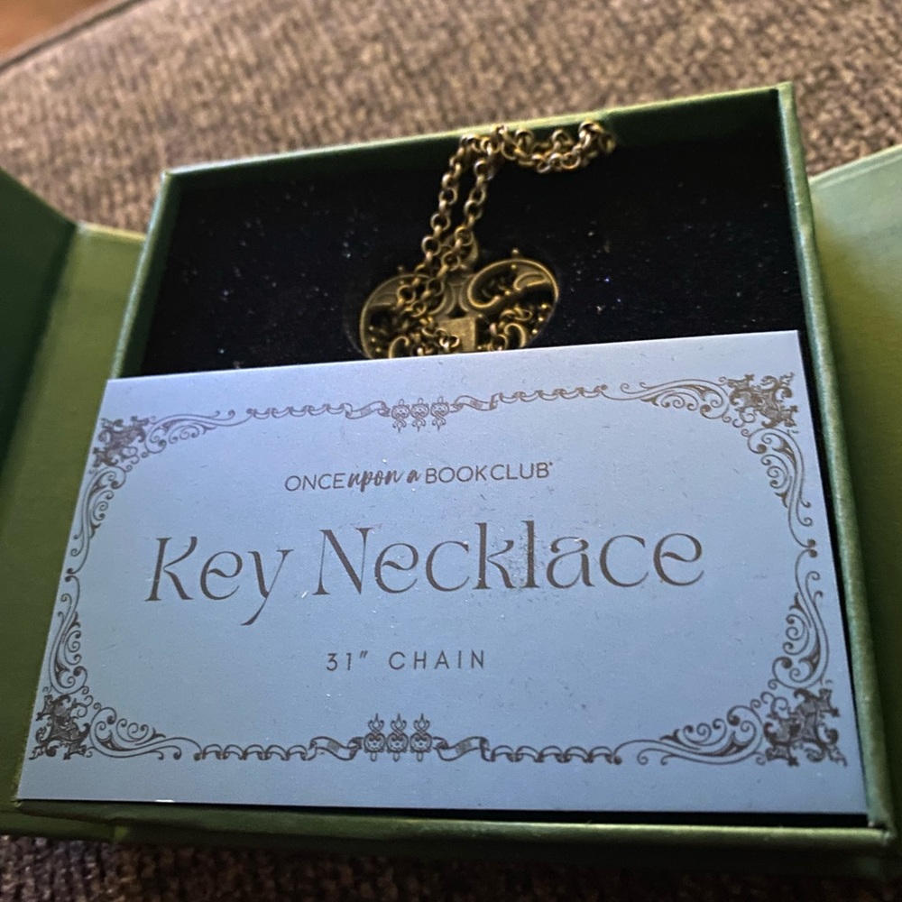 Once Upon a Book Club Gold Key Necklace